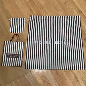 Henri Bendel Gift Bag and Dust Bags Set